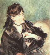 Edouard Manet Portrait of Berthe Morisot oil painting reproduction